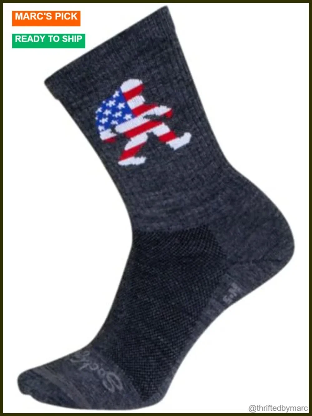 Wool Athletic Socks - 6 Pack Crew Length Hike Cycle Run